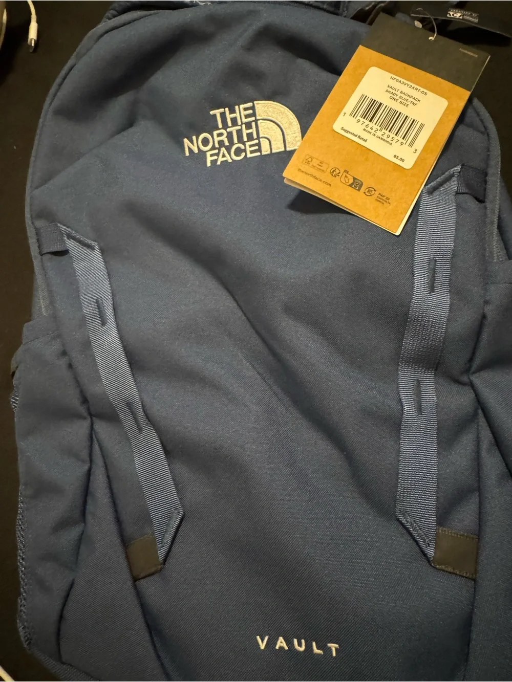 NWT! North Face Vault Everyday Laptop Backpack Commuter Travel Bag in Shady Blue